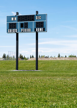 Outdoor scoreboard.