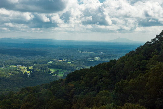 clouds over the mountains