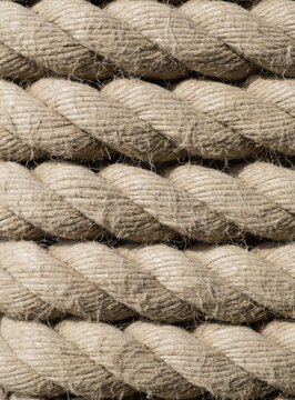 Detail of tightly wound rope