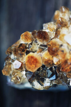 Close Up Of A Piece Of Citrine Crystal