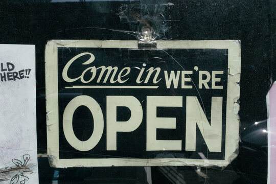 Open For Business Sign