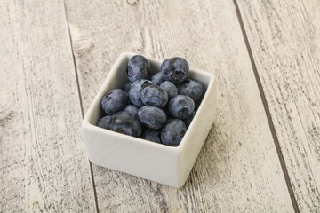 Ripe sweet tasty blueberries heap