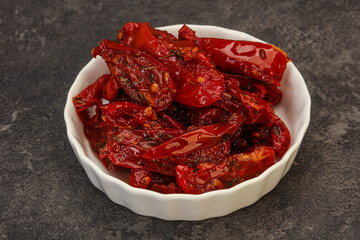 Dried tomato with olive oil