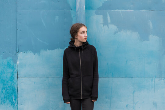 Portrait of cool thirteen year old girl