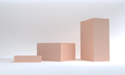 Minimalist abstract background, primitive geometrical, 3d rendering.
