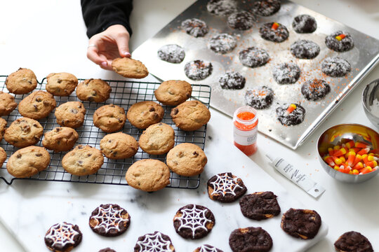 Making Halloween Cookies