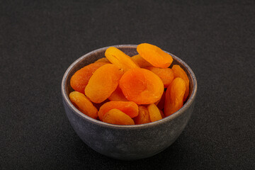 Sweet tasty dried apricot heap