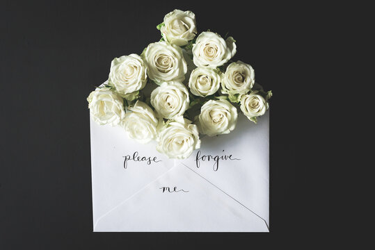 Letter Asking For Forgiveness With Roses