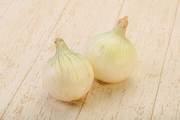White ripe sweet onion vegetable