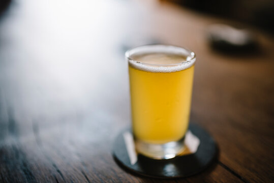 Tasting Beers at a local brewery