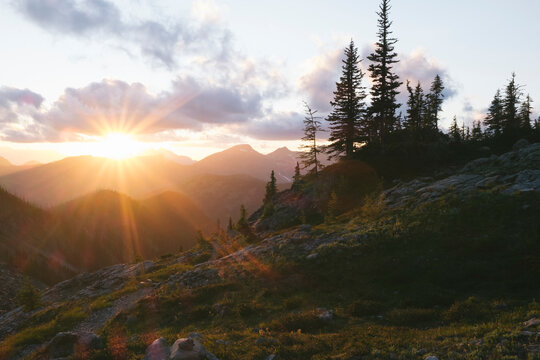 Sunset in the North Cascades