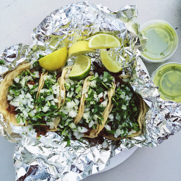 Mobile capture of street tacos & lime