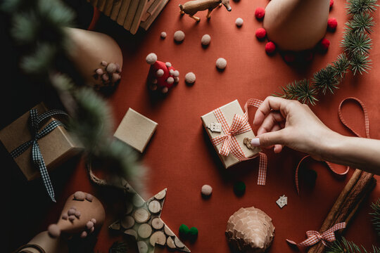 Making Christmas decoration