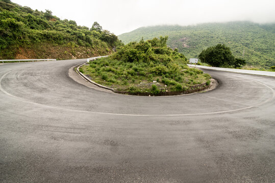 Hai van pass road in Vietnam
