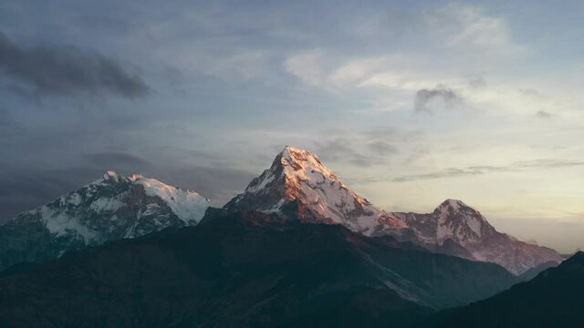 Static Shot of Nepal Mountains