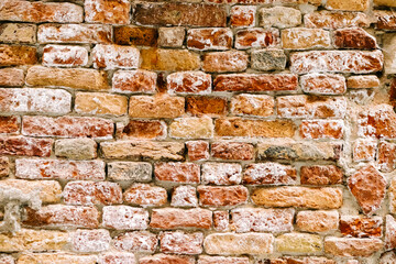 Old worn brick wall