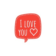 ''Love'' quote word illustration