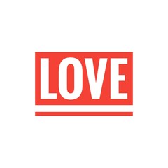''Love'' quote word illustration