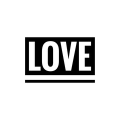 ''Love'' quote word illustration