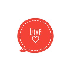 ''Love'' quote word illustration