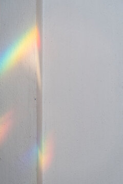 Spectral colors being cast onto a wall