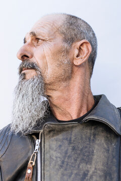 Portrait of a bearded aged man