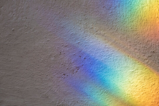 Spectral colors being cast onto a wall