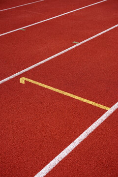 Stadium running track detail number one