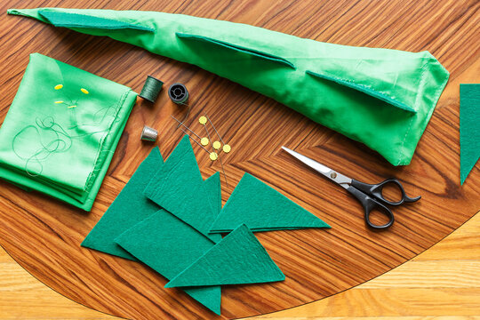 Hand-making a child's dinosaur costume