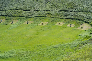 大室山の山頂のアーチェリー場