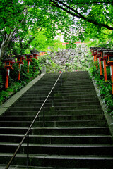 鞍馬寺の九十九折参道