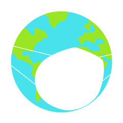 Planeta tierra con naso buco