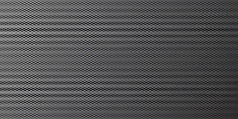 Hexagonal textured metallic plate