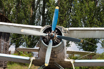 Old abandoned biplane in daylight © Hennadii