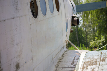 Old abandoned biplane Antonov An-2