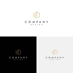 Logo with the initials MD modern and luxurious