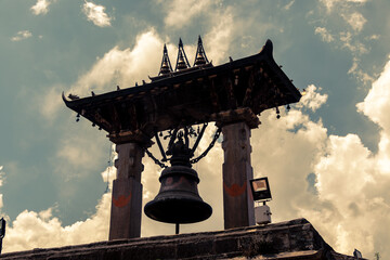 Taleju bell located in Patan Durbar Square, Patan, Nepal, which is one of the World Heritage Site declared by UNESCO