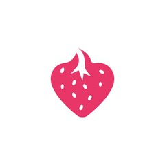 strawberry icon vector illustration