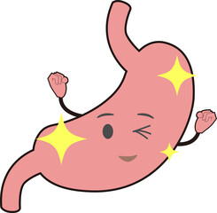 元気な胃の可愛いイラスト