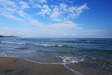 Marine details. Seascapes. August at sea.