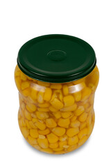 canned corn glass, minimally processed food