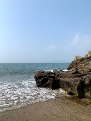 rocks on the beach in korea
