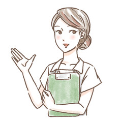 ナース服の女性