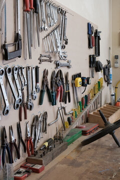 Organized tool shed