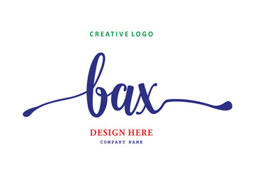 The simple BAX arrangement logo is easy to understand and authoritative