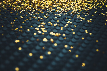 Golden stars on ta textured background