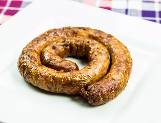  Northern  Thai sausage in plate, Thai street food