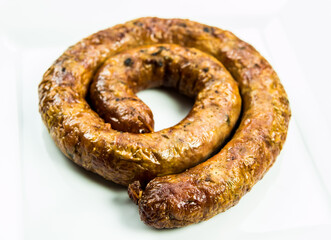 Northern  Thai sausage in plate, Thai street food