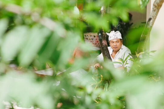 Balinese Man in Traditional Clothing