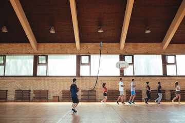 Warming Up for Basketball Training